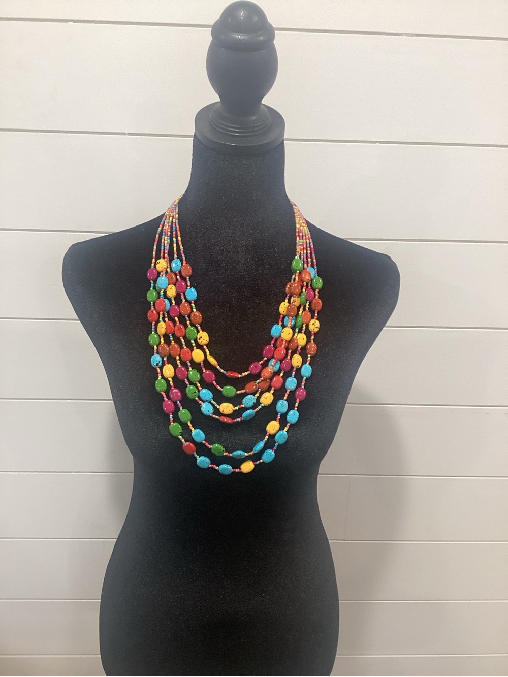 Multicolor Beaded Layered Necklace - Vibrant Statement Jewelry